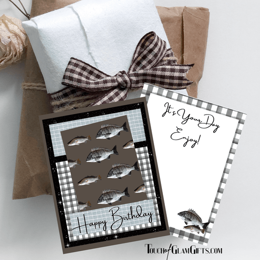 Men's Happy Birthday Card for Fishermen