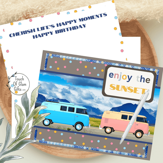 Birthday Card Printable: Enjoy The Sunset