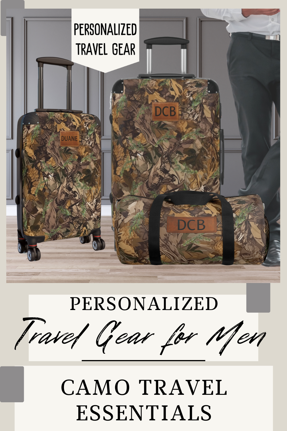 Camouflage Duffel Bag for Men Gift Idea For Kids Boyfriend Husband Hunter