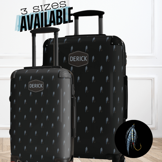 Luggage for Men Fly Fishing Personalized Suitcase for Fishermen