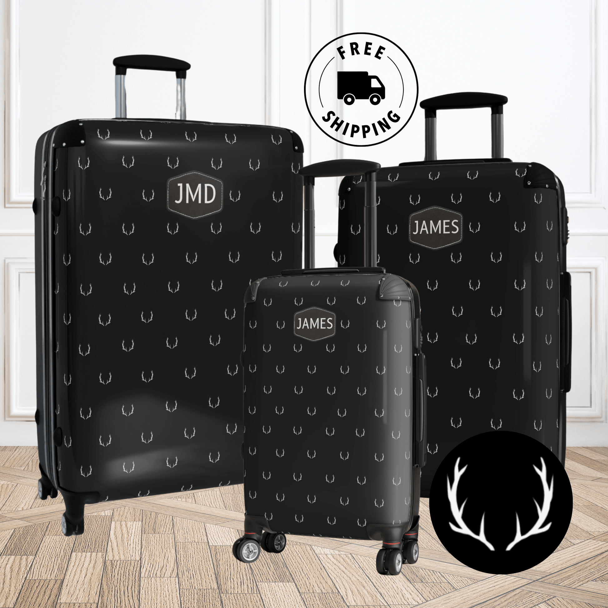 Luggage for Men Spinner Suitcase Gift for Deer Hunter