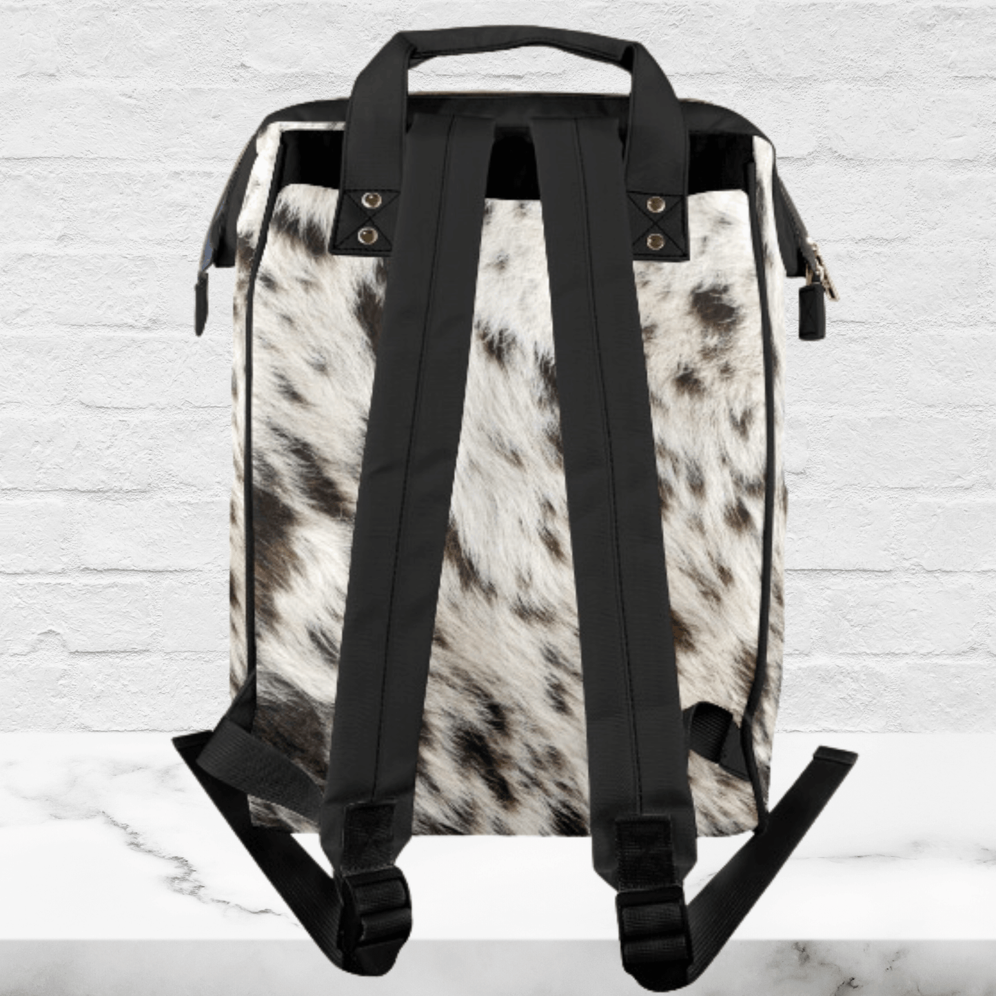 Western Style Baby Bag Backpack Cow Diaper Bag Backpack