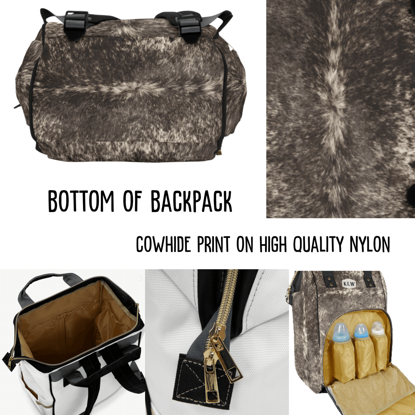 Western Diaper Bag Personalized Gift for Cowboy Baby Gift