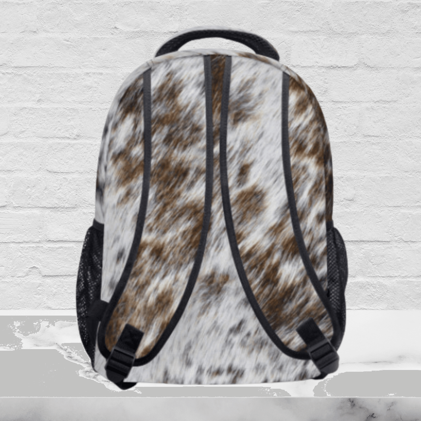 Cowhide Backpack Personalized with Name Backpack for Her