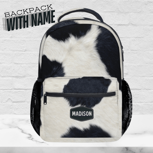 Cow Backpack School Bag for Girl Women Travel Carry On Bag