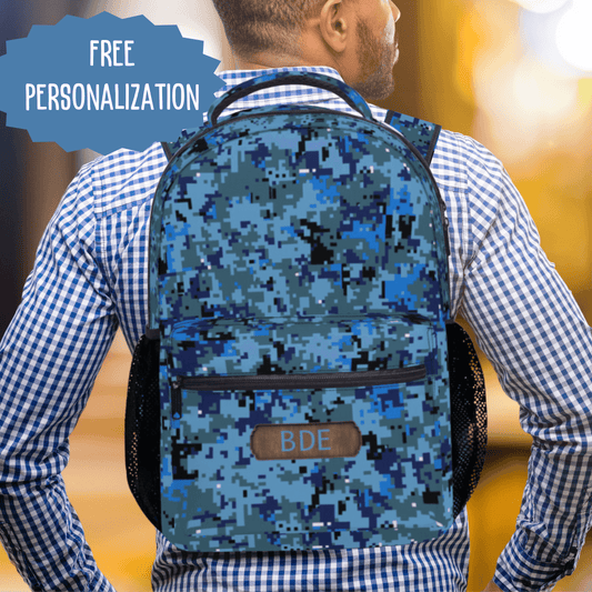 Camo Backpack Laptop School Bag Travel Gift