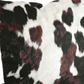 Faux Cowhide Pillow Cover, Cow Print Pillow, Spotty Black & Brown Cow Print