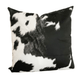 Cowhide Print Pillow Cover, Western Decor Cow Pillow, Black & White Spot Cow Print