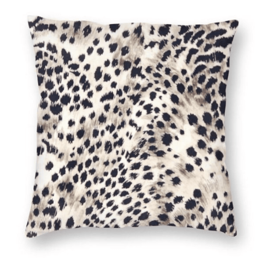 Faux Leopard Print Pillow Cover, Animal Print Pillow, Leopard Print Pillow