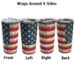20 oz USA Flag Tumbler, 4th of July Stainless Steel Double Wall Insulated Tumbler