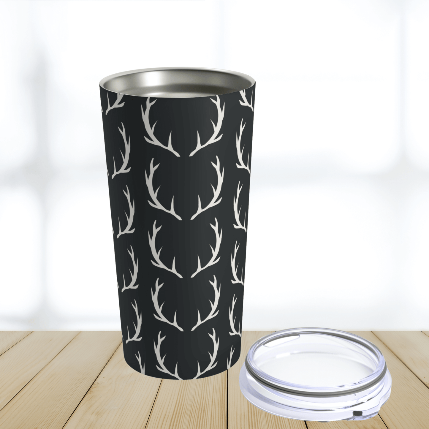 Our mens deer antler tumbler is dishwasher safe to last for daily use in case he forgets to hand wash it. The durable rust resistant and stainless steel construction keeps beverages hot or cold for hours.