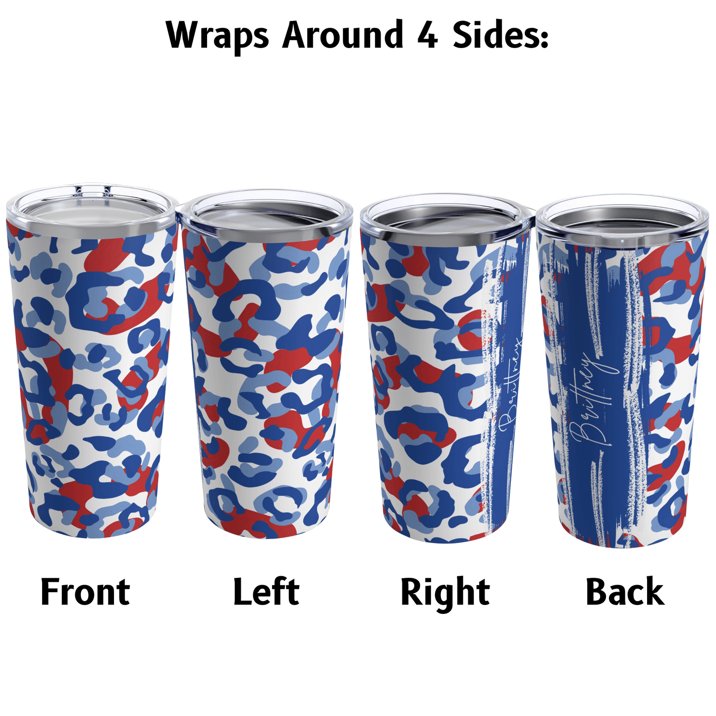 all four sides of our tumbler cup