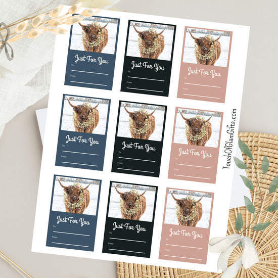 Cow gift tags printables are free for joining our email list.