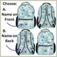 Personalized Backpack for Women Kids Floral School Bag with name Laptop Bag for Girl
