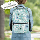 Personalized Backpack for Women Kids Floral School Bag with name Laptop Bag for Girl