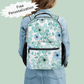 Personalized Backpack for Women Kids Floral School Bag with name Laptop Bag for Girl