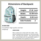 Personalized Backpack for Women Kids Floral School Bag with name Laptop Bag for Girl