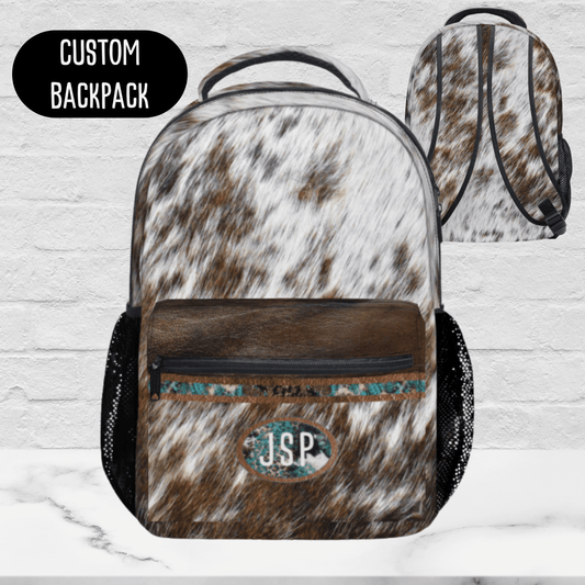 Western Backpack w Turquoise Border 