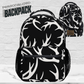 Personalized Hunting Backpack Deer Antler Design Pattern Custom School Bag Boys Men Outdoor Adventure Gear Wildlife Theme Gift Hunter Enthusiast Durable Polyester Construction Multiple Compartments Laptop Travel Carry Bag Daily Use