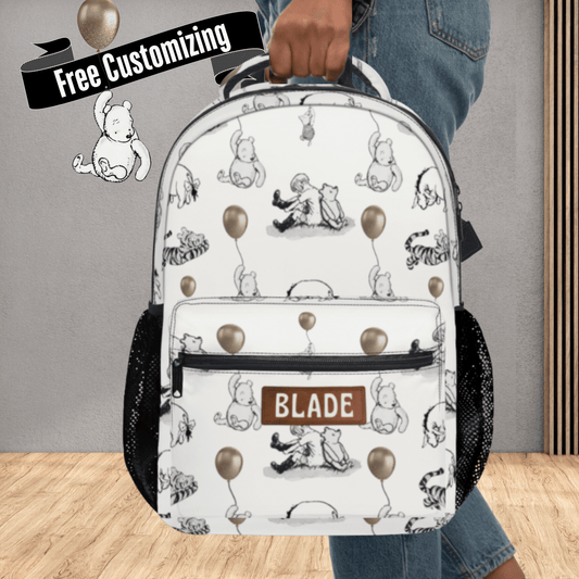 Winnie the Pooh Backpack Personalized Pooh Bear School Bag Pooh & Friends Book Bag