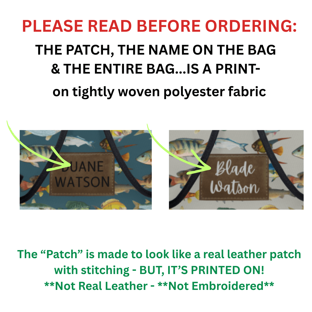 Personalized Fish Backpack – Custom Name School Bag for Boys