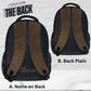 Customize the back of our masculine school bag with your childs name or leave plain. Fully custom backpack for kids school books or laptop