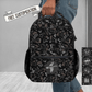 Black Camo Backpack Personalized Boys School Bag Book Bag Custom Name Embroidered Front Design Durable Polyester Material Multiple Storage Compartments Travel Carry On Perfect Gift Back To School Supplies Kids Monogrammed Gear Daily Use Bag Outdoor Kindergarten Boy