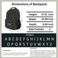 Dimensions of camouflage backpack personalized font alphabet reviews five star