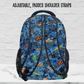 Bug Backpack for Boy, Personalized Blue Camo School Bag Kids