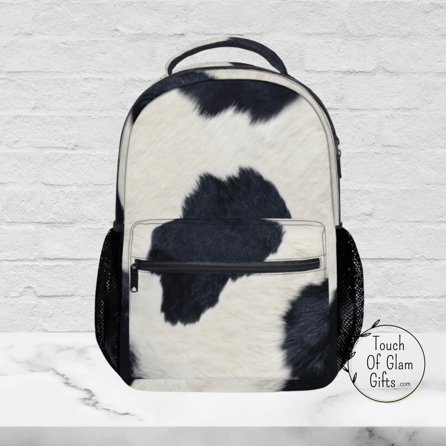 Cowhide Backpack, #3, Western Backpack, Cow Print Carry On, Monogrammed Cow Print Backpack