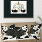 Cowhide Print Pillow Cover, Western Decor Cow Pillow, Black & White Spot Cow Print