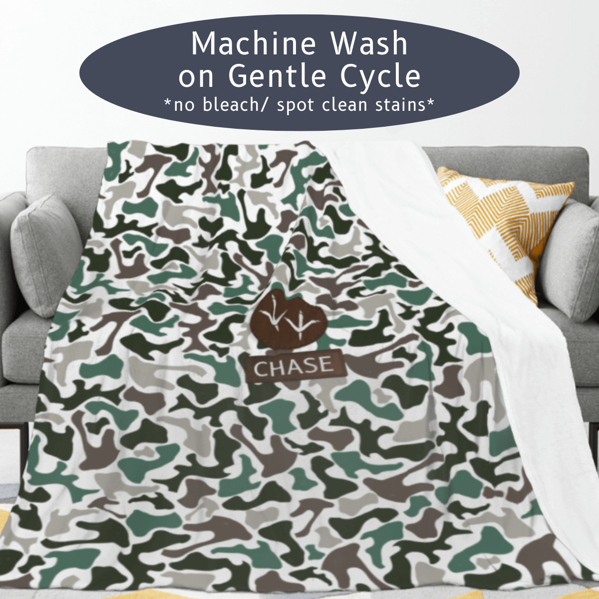 
Personalized Name Camo Fleece Custom Design Hunting Nursery Gift Deer Antler Duck Turkey Tracks Trees Pattern Woodland Baby Decor Soft Cozy Material Multiple Sizes Available Kids Throw Blanket Nature Inspired Nursery Bedding Baby Shower 60 x 80 minky blanket for men boys Outdoor Themed Baby Blanket 4 sizes 4 designs to choose from