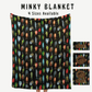 Ultra Soft Fleece Blanket Personalized Fishing Design Custom Name Patch Bass Lure Pattern Black Background White Backing Premium Micro Fleece Material Perfect Fisherman Gift Dad Present Cozy Comfort Essential Custom Emblem Details Quality