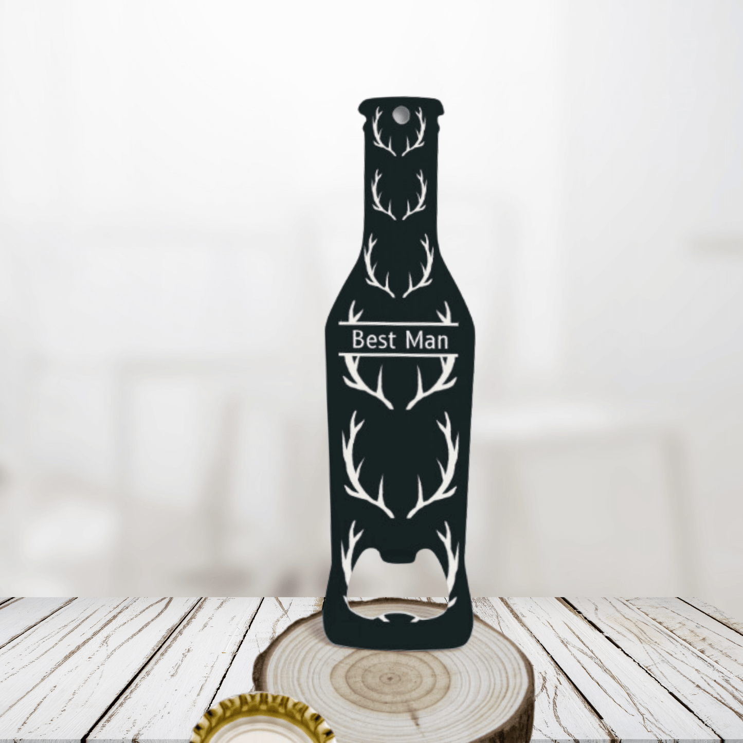 Personalized Deer Antler Bottle Opener, Gift for Groomsmen, Gift for Hunter