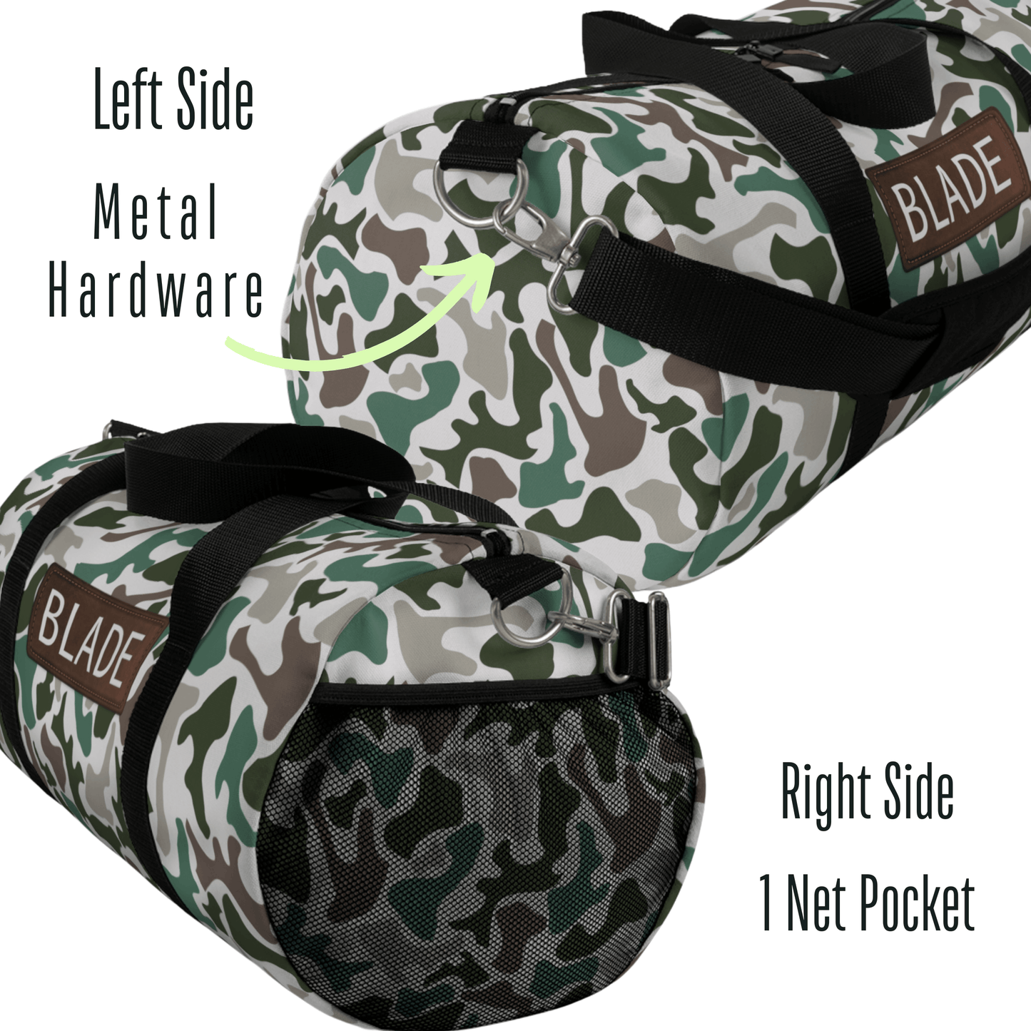 Personalized Camo Duffel Bag Weekender for Men Gift for Boys