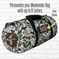 Personalized Camo Duffel Bag Weekender for Men Gift for Boys