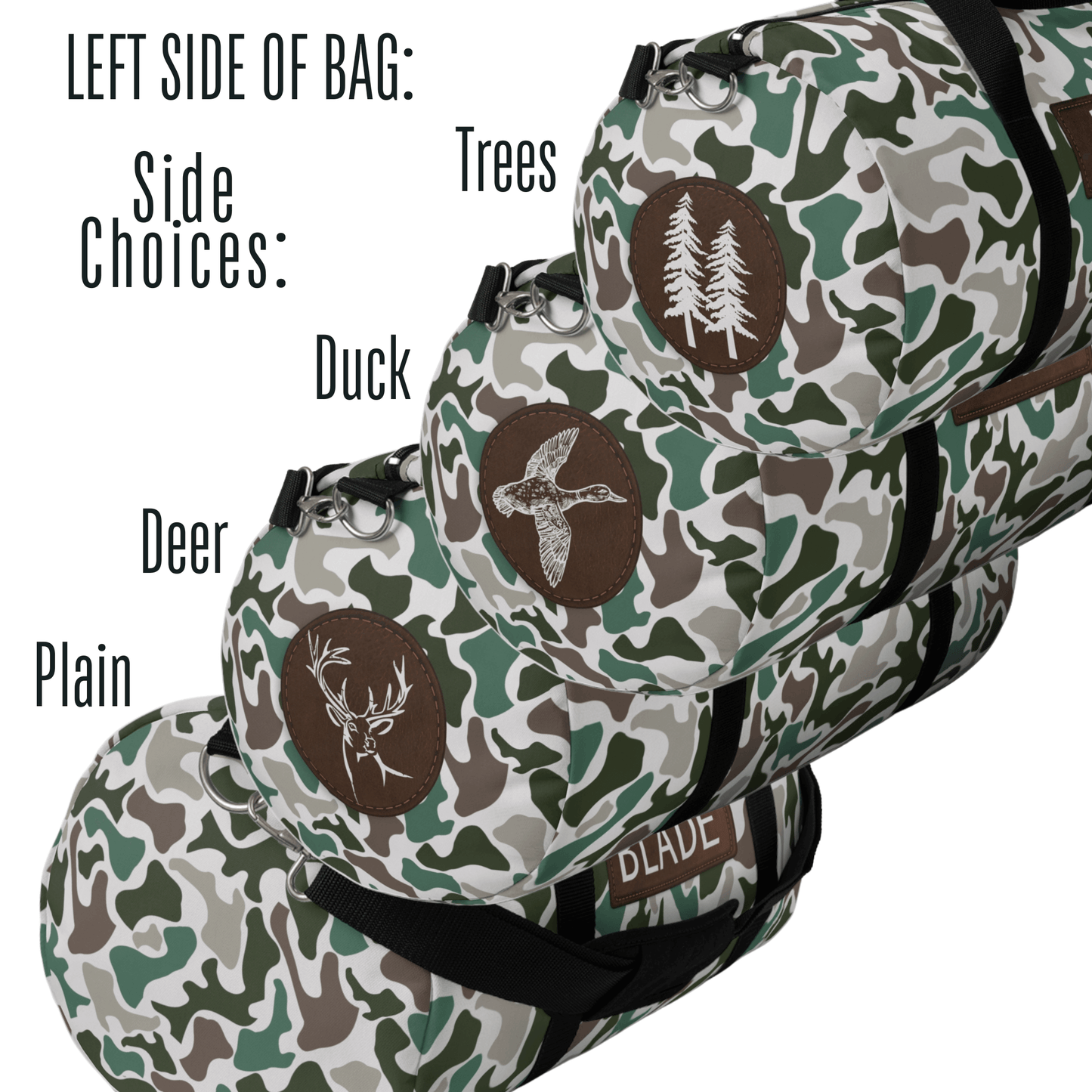 Personalized Camo Duffel Bag Weekender for Men Gift for Boys