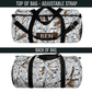 White Camouflage Duffel Bag for Men Kids Weekender Bag Tree Camo