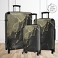 Designer Black Marble Luggage