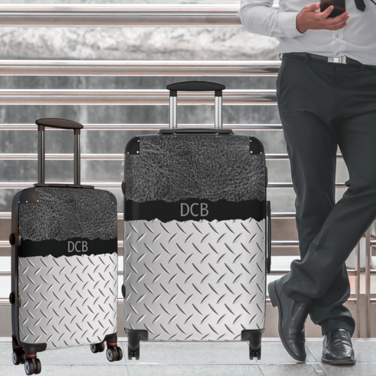 our men's line of luggage with wheels is sleek and classy for the distinguished man.