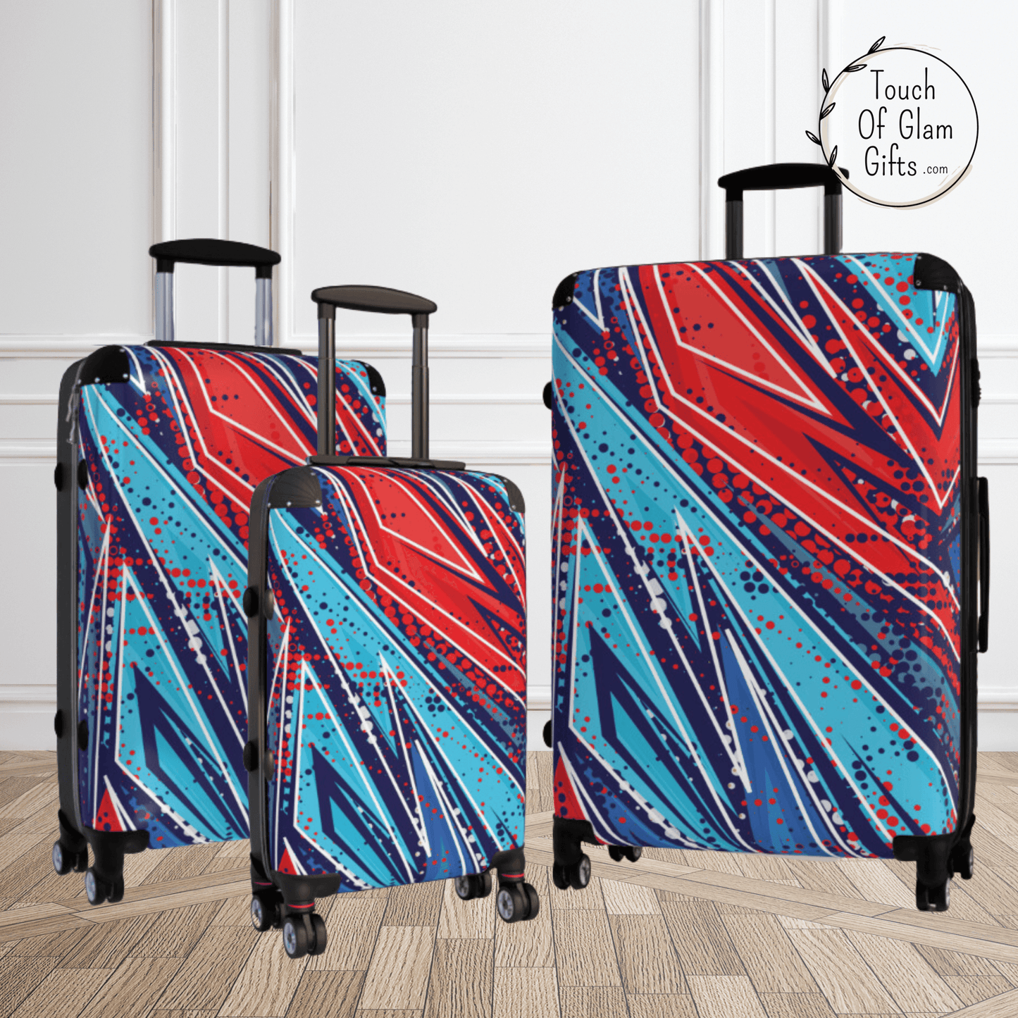 This luggage makes the perfect personalized gift for teens. The custom travel gear is perfect for long trips or just the small carry on suitcase is perfect too.