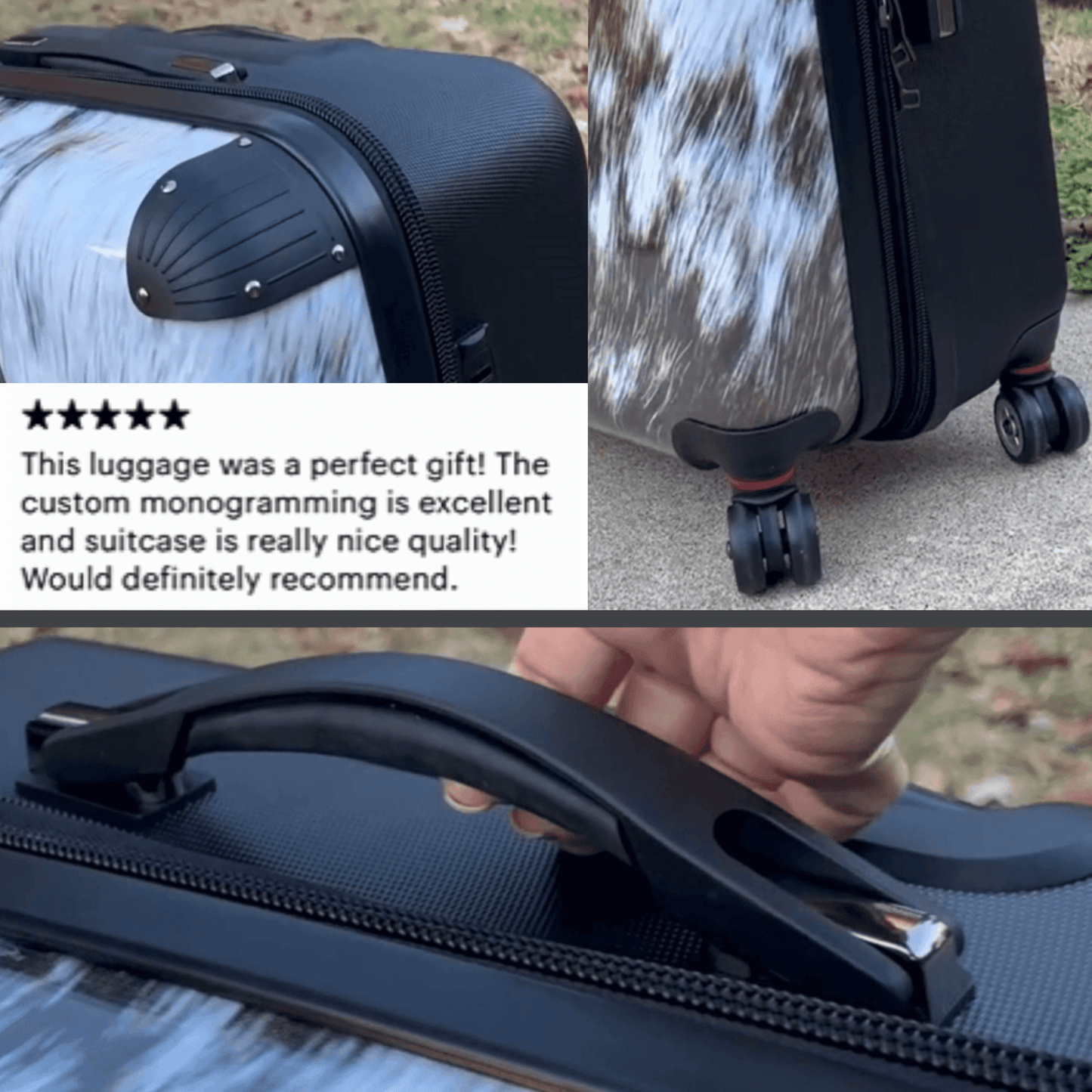 Deer Antler Suitcase Luggage Set for Men Travel Gift for Deer Hunter