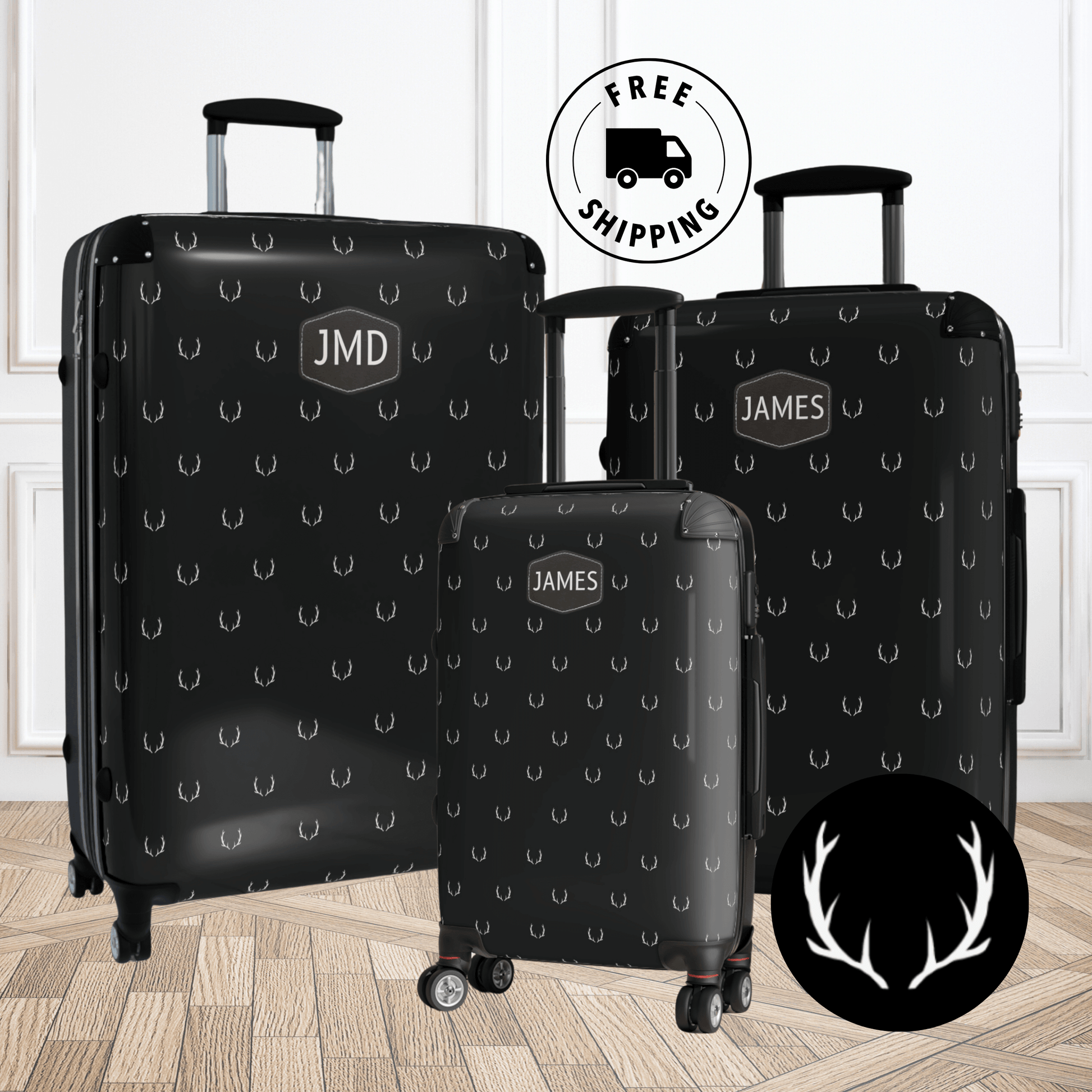 Luggage for Men Spinner Suitcase Gift for Deer Hunter