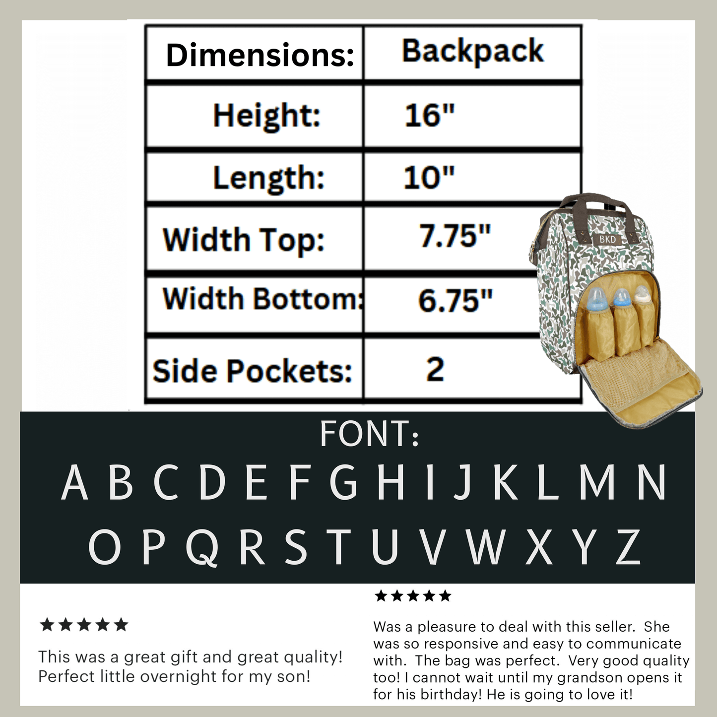 Personalized Camouflage Diaper Bag Backpack Camo Baby Bag for Fathers Baby Shower Gift for New Dad Baby Boy