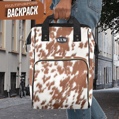 Western Diaper Bag Cow Diaper Backpack Cowgirl Baby Gift