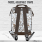 White Camo Baby Diaper Organizer Masculine Diaper Backpack for New Dad
