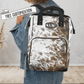 Cowhide Diaper Bag Backpack Monogram Baby Shower Gift