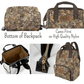 Brown Camouflage Diaper Bag Gift for New Dad Baby Boy Hunter