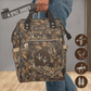 Brown Camo Diaper Bag, Personalized Baby Boy Shower Gift for Duck Turkey Deer Hunter, Mens Camouflage Diaper Organizer