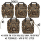 Brown Camo Diaper Bag, Personalized Baby Boy Shower Gift for Duck Turkey Deer Hunter, Mens Camouflage Diaper Organizer